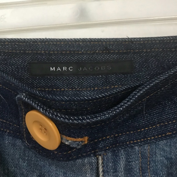 Marc Jacobs Sz 2 round pckt hiphugger 2tone denim - Picture 4 of 4